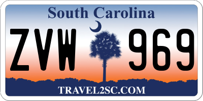 SC license plate ZVW969