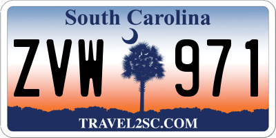 SC license plate ZVW971