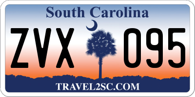 SC license plate ZVX095