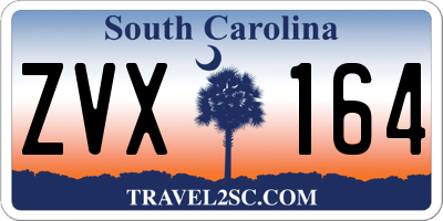SC license plate ZVX164