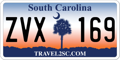 SC license plate ZVX169