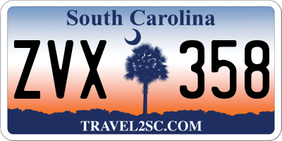 SC license plate ZVX358
