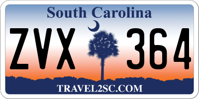 SC license plate ZVX364