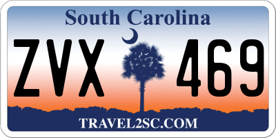 SC license plate ZVX469