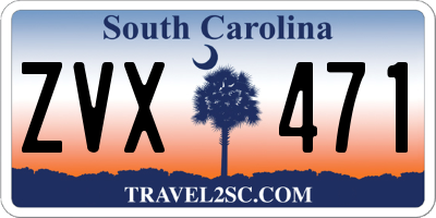 SC license plate ZVX471