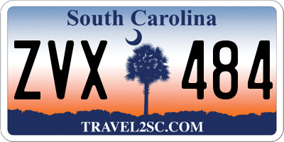 SC license plate ZVX484