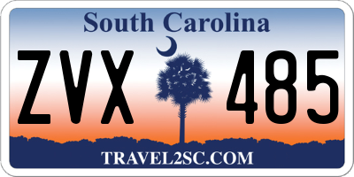 SC license plate ZVX485