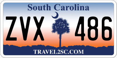SC license plate ZVX486