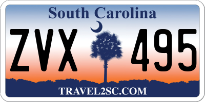 SC license plate ZVX495