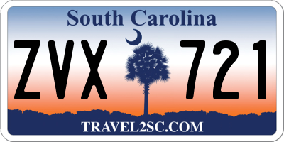 SC license plate ZVX721