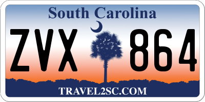 SC license plate ZVX864