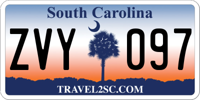 SC license plate ZVY097