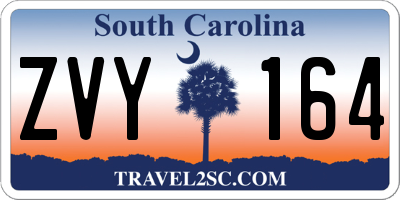 SC license plate ZVY164