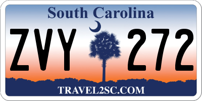 SC license plate ZVY272
