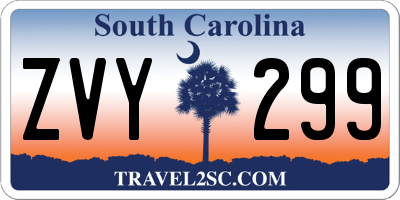 SC license plate ZVY299