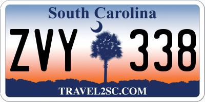 SC license plate ZVY338