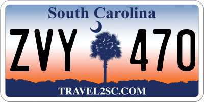 SC license plate ZVY470