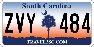 SC license plate ZVY484