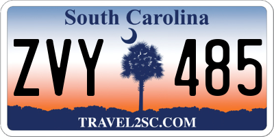 SC license plate ZVY485