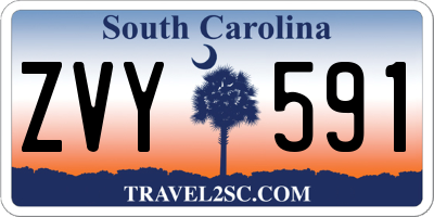 SC license plate ZVY591