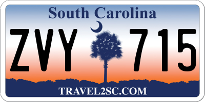 SC license plate ZVY715