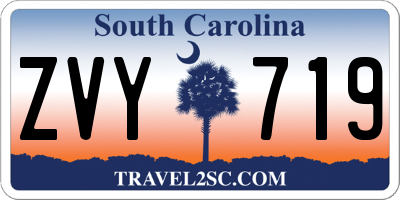 SC license plate ZVY719