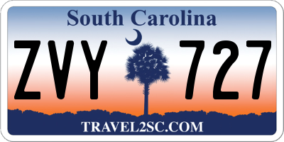 SC license plate ZVY727