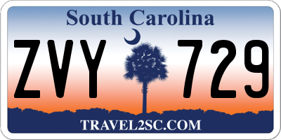 SC license plate ZVY729