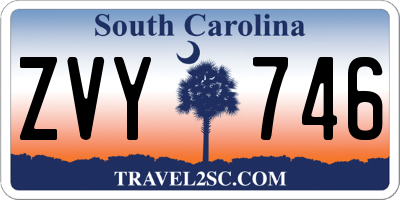 SC license plate ZVY746