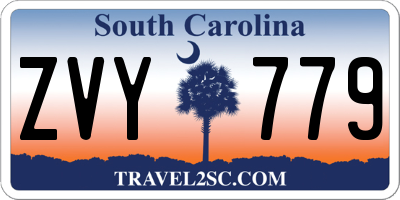 SC license plate ZVY779