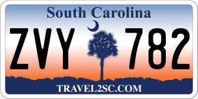 SC license plate ZVY782