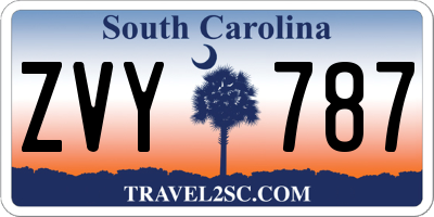 SC license plate ZVY787