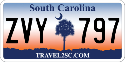 SC license plate ZVY797