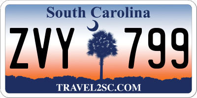 SC license plate ZVY799