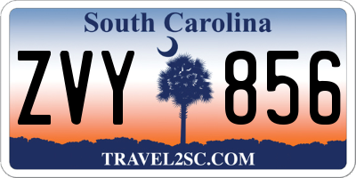 SC license plate ZVY856