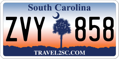 SC license plate ZVY858
