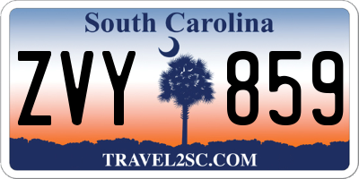 SC license plate ZVY859