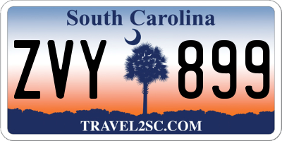 SC license plate ZVY899