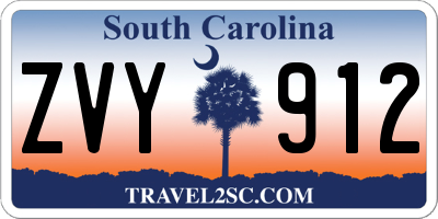 SC license plate ZVY912