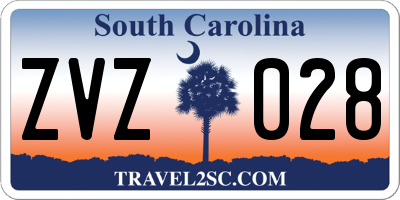 SC license plate ZVZ028