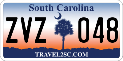 SC license plate ZVZ048