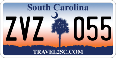 SC license plate ZVZ055