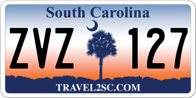 SC license plate ZVZ127