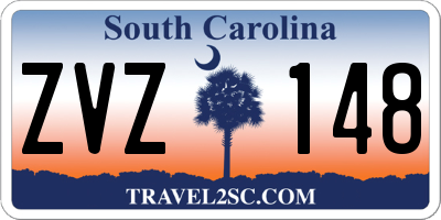 SC license plate ZVZ148