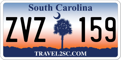 SC license plate ZVZ159