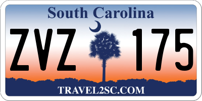 SC license plate ZVZ175