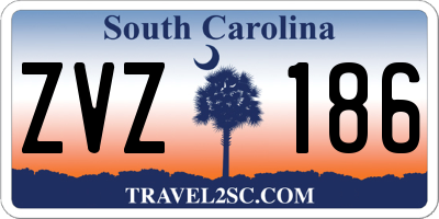 SC license plate ZVZ186