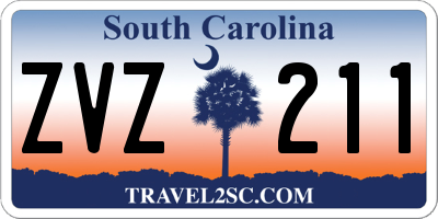 SC license plate ZVZ211