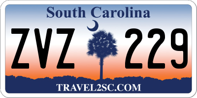 SC license plate ZVZ229