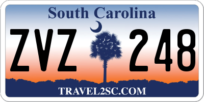SC license plate ZVZ248